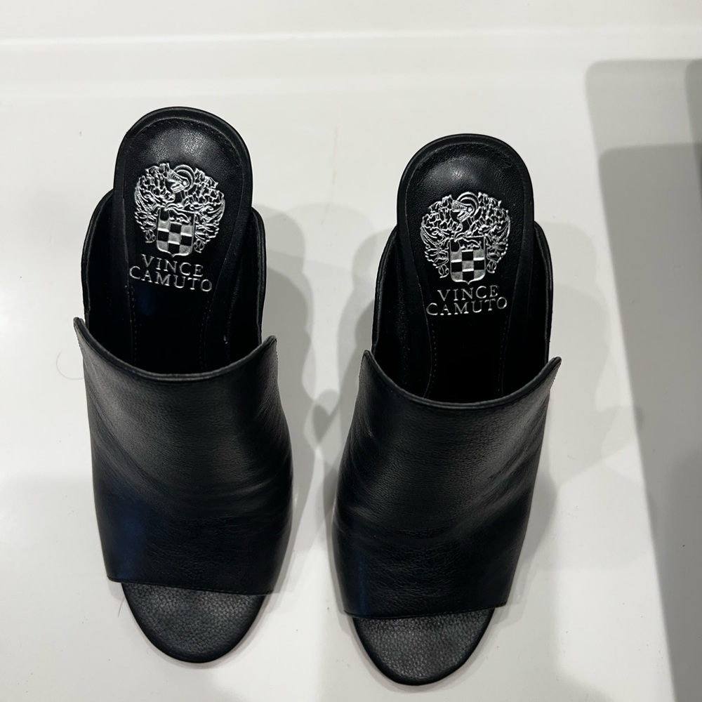 Black Vince Camuto Mules